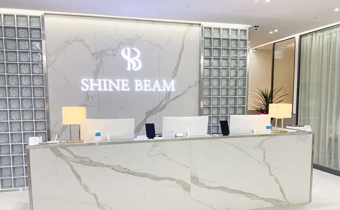 A reception desk at one of our clinics